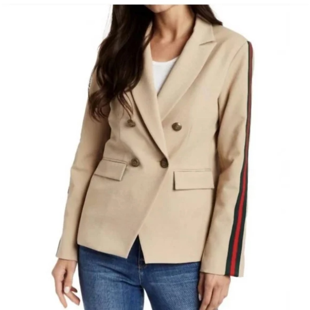 DREW Tan Ribbon Blazer
